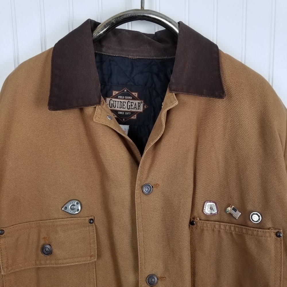 VTG Barn Field Coat Canvas Quilt Lined Made USA XXXL Winter Guide Gear Hunting - Picture 9 of 16
